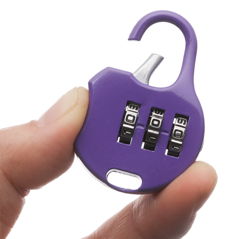 1PC Mini 3 Dial Digit Number Code Password Combination Padlock Security Travel Safe Lock for Padlock Luggage Gym