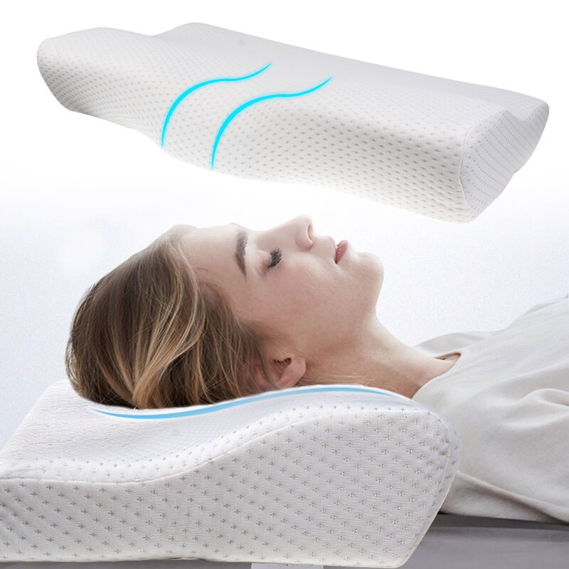 Orthopedische Memory Foam Nekkussen Trage Rebound Slapen Cervicale Stuitbeen Massager Kussen Gezondheidszorg Pijn Release Kussen Beddengoed