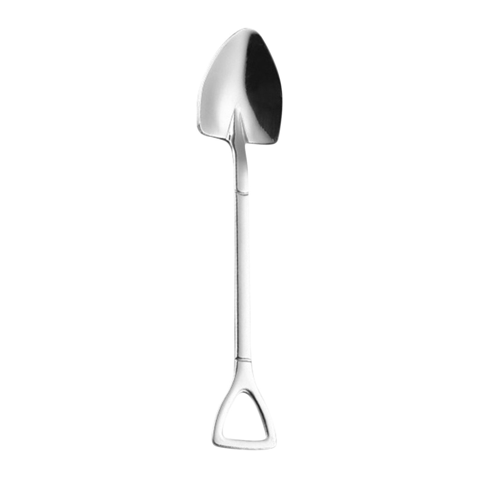 Stainless Steel Spade Spoon Dessert Shovel Spoon Cake Ice Cream Flat Pointed Shovel Spoon Watermelon Coffee Milk Mixing Spoons: A