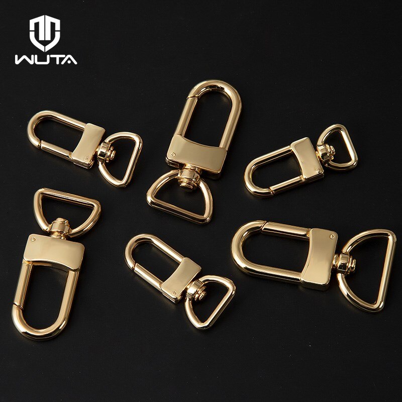 WUTA D Tail Hook Buckle D Ring Lobster Clasp Metal Roller Pin Buckle DIY Accessories for LV Bag Strap Belt Dog Collar 1 Piece