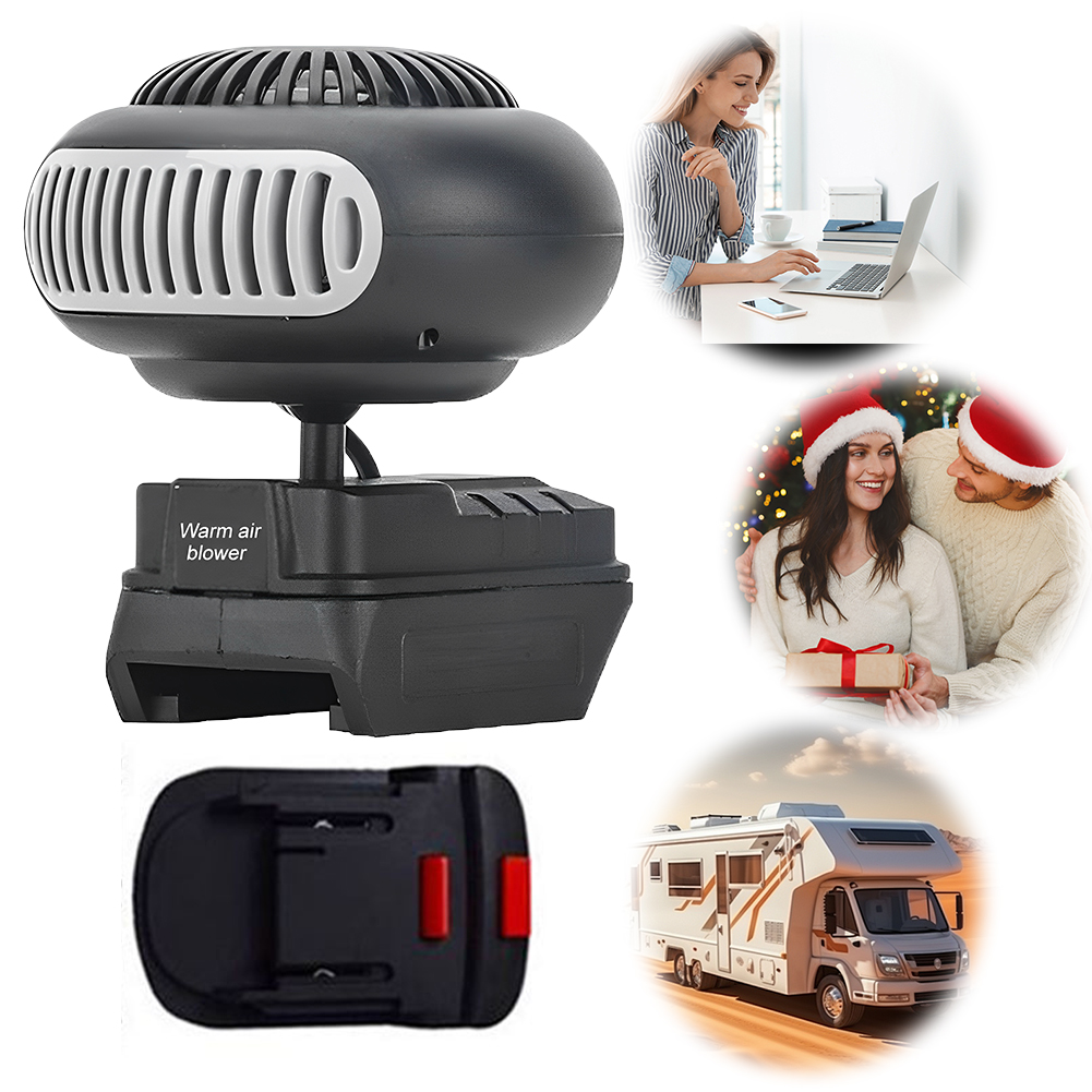 170W Fast-heating Electric Heater Mini Fan Battery Powered Small Space Heater Office Home Heater Fan for Cold Weather