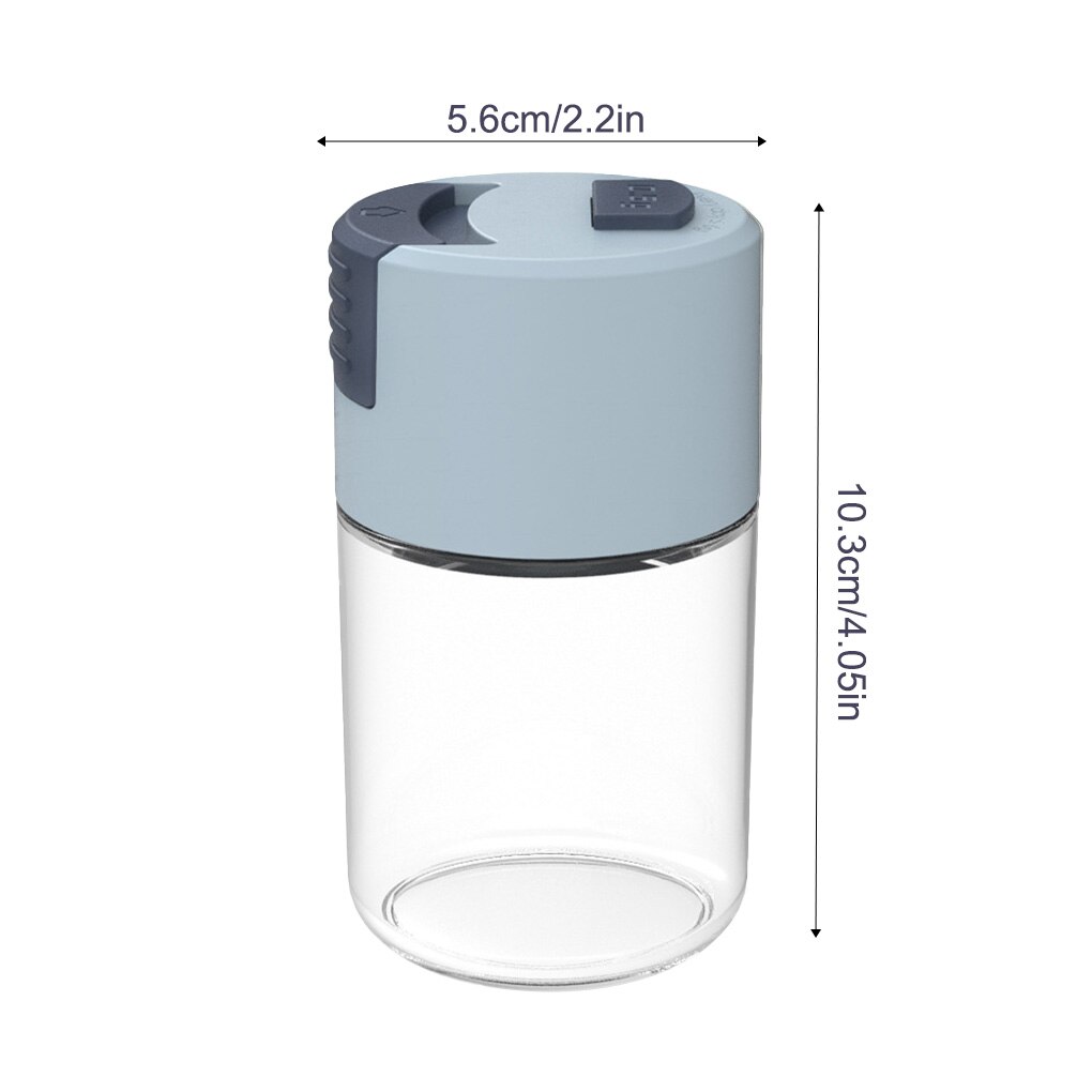 Push-Type Salt Shaker Spice Jars With Lid Sealed Moisture-Proof Condiment Jar Glass Bottle Kitchen Accessories Cooking Tools: 3
