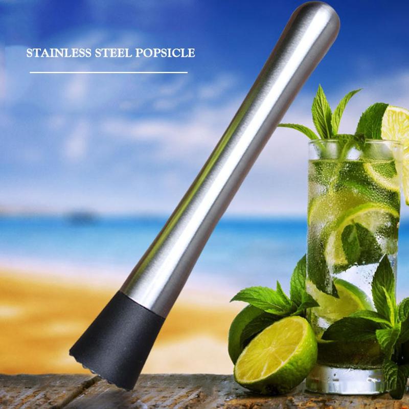 Pilon En Acier Inoxydable 1PC Marteau Concasseur BRICOLAGE Vin Bâton de Mélange de Boisson Bar Accessoires Ustensiles Mélangeur À Cocktail