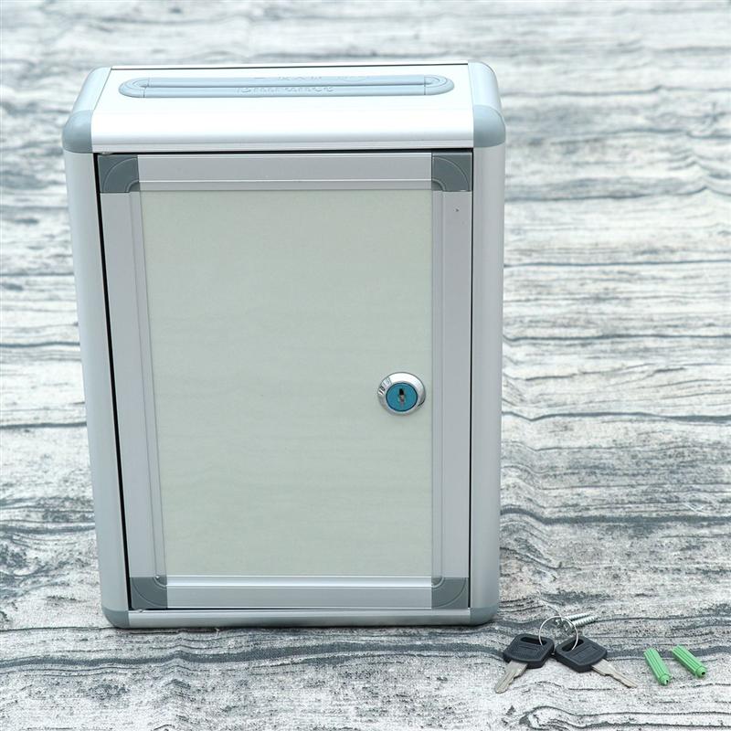 Suggestion Box Wall Hanging Mailbox Alloy Small Complaint Box Suggestion Box Aluminium Alloy Mailbox for Home School Company
