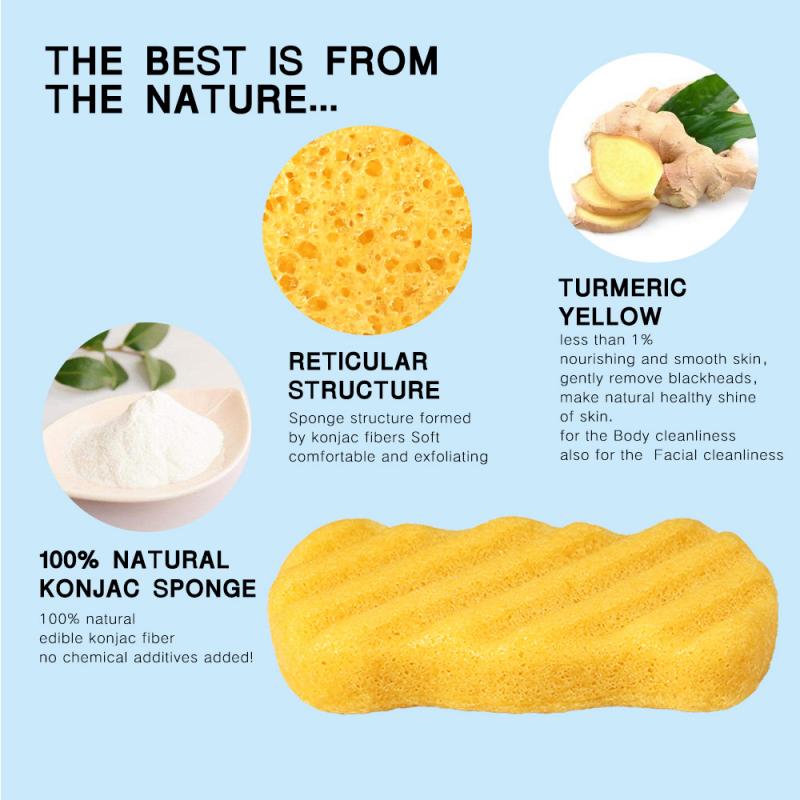 7 Kleur Natuurlijke Zachte Konjac Facial Sponge Puff Bad Spons Lichaam Dode Huid Reiniging Exfoliërende Douche Borstel Voor Kinderen En volwassenen