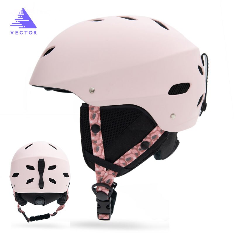 Mannen Vrouwen Ski Helm Skiën Sneeuw Veiligheid Skateboard Snowboard Helm Verstelbare Beschermende Outdoor Schaatsen Sport Helm M L Maat: Pink1 / L(57-61cm)