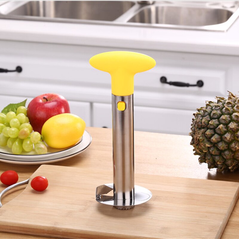 1Pc Rvs te gebruiken Ananas Peeler Accessoires Ananas Snijmachines Fruit Mes Cutter Corer Slicer Keuken Gereedschap