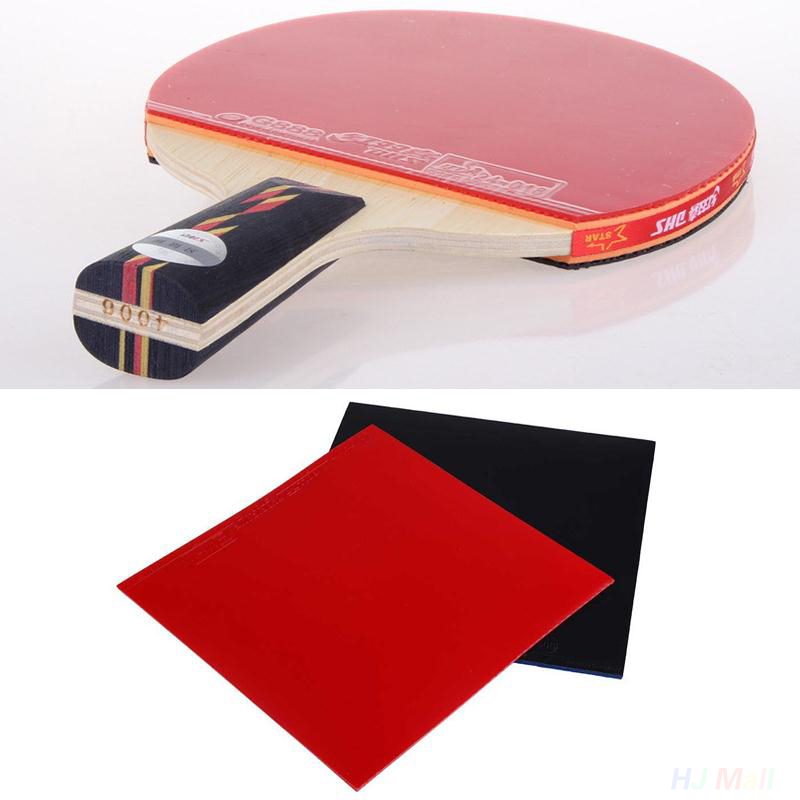 2Pcs Upgraded Table Tennis Racket Pips In PingPong Rubber Sponge Red Black Lightweight Ping Pong Paddle Bat with Good Control