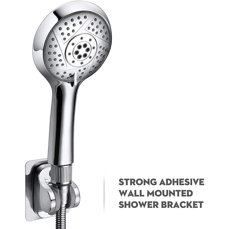 Douchekop Houder-Lijm Handheld Douchekop Houder Waterdicht En Hoek Verstelbare Wandmontage Douche Beugel