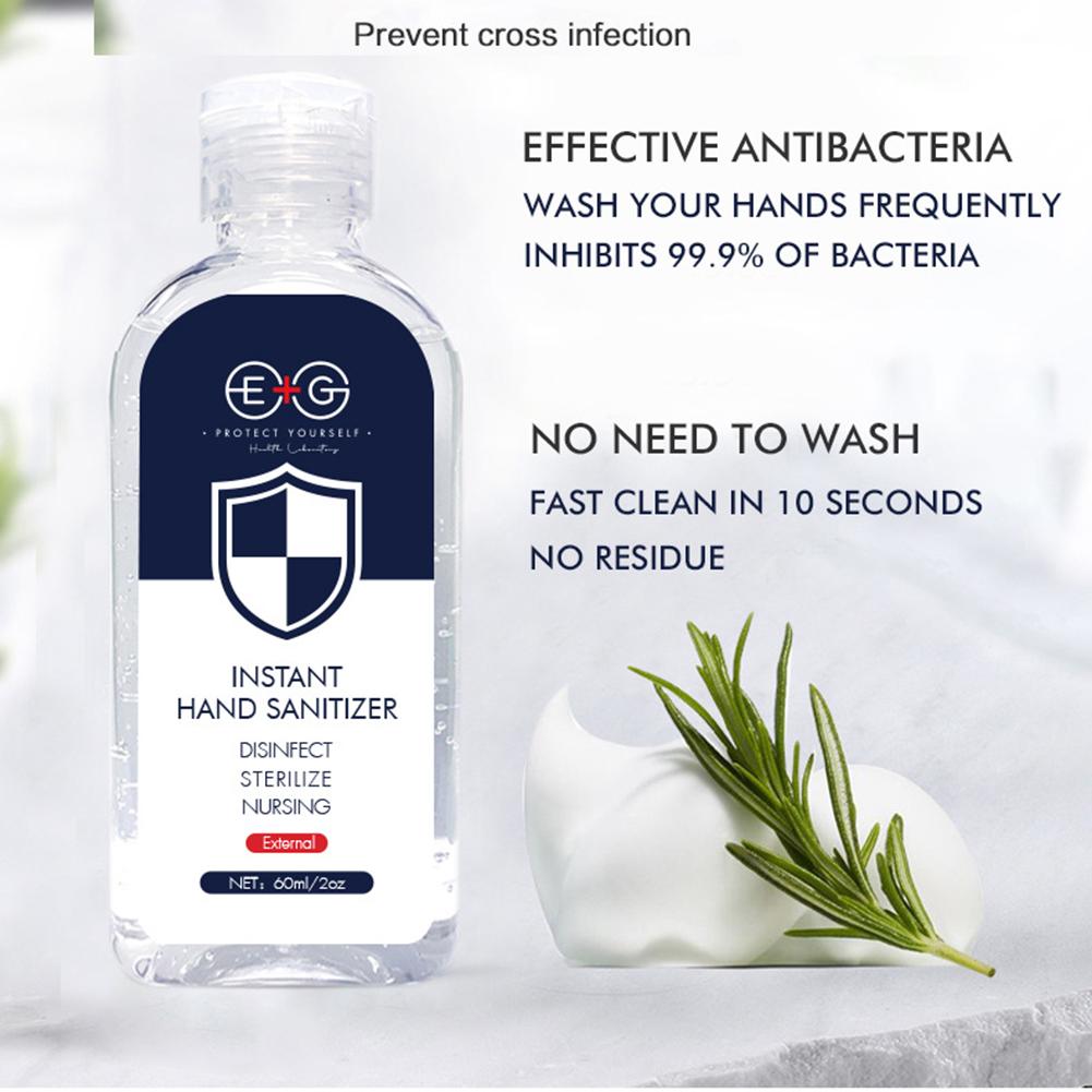 Disposable Hand Sanitizer Gel Portable Hand Soap Rinse Free Hand Wash Gel For Home Travel 60ML Support