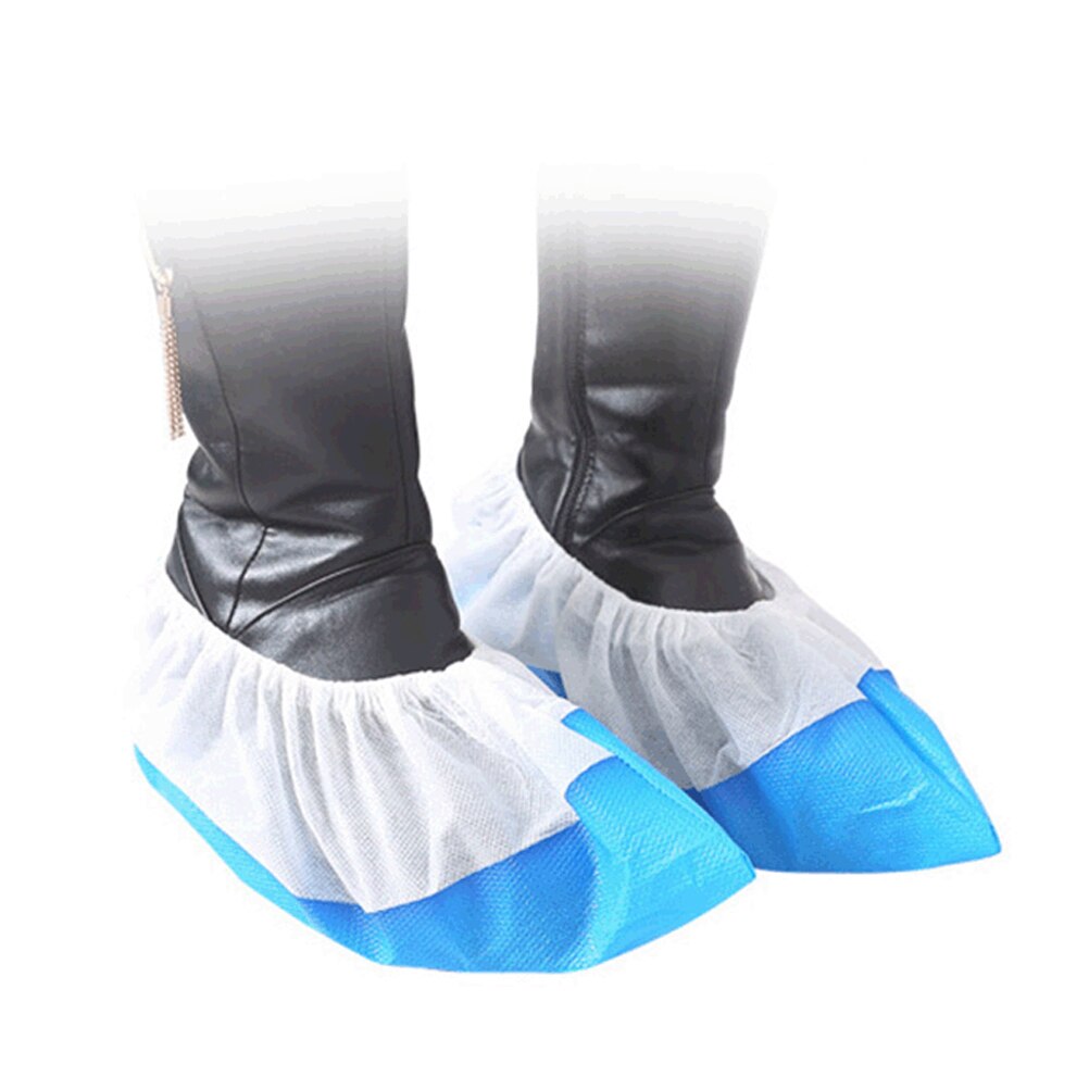 Couvre-chaussures jetables, 50 pièces, couvre-chaussures imperméable, antidérapant, pour la maison, taille unique