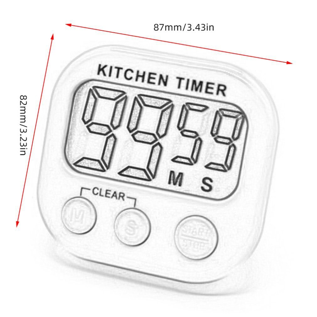 Household Large-screen Electronic Timer Kitchen Digital Timer Portable Electronic Alarm Clock Laboratory Timer