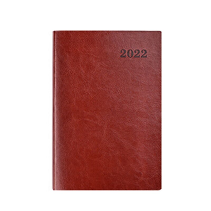2022 Dagelijkse Planner Notebook Gevoerd Hard Cover 176 Lakens Medium 5.71 &#39;&#39;X 8.27&#39;&#39; Briefpapier Voor Office Home School business: Brown