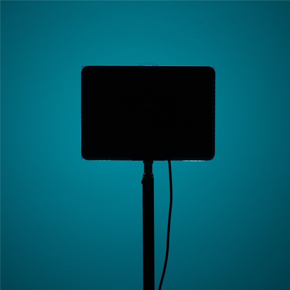 Dimmbare led-videoleuchte mit 5600k usb-anschlüssen, verstellbarem stativ und farbfiltern für tisch- und flachwinkelaufnahmen