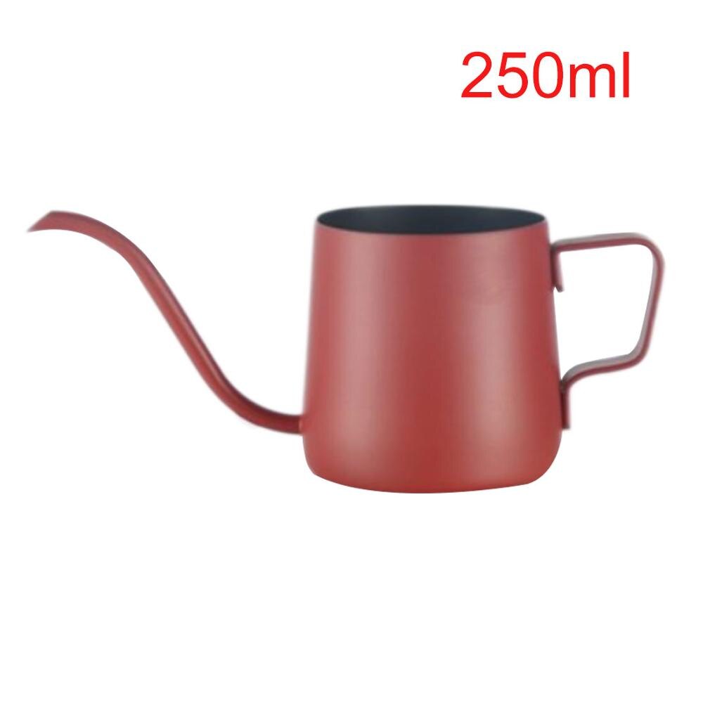 1 Pc 250/350 Ml Rvs Zwanenhals Vorm Handleiding Drip Koffie Pot Uitloop Lange Mond Waterkoker Theepot Koffie maker