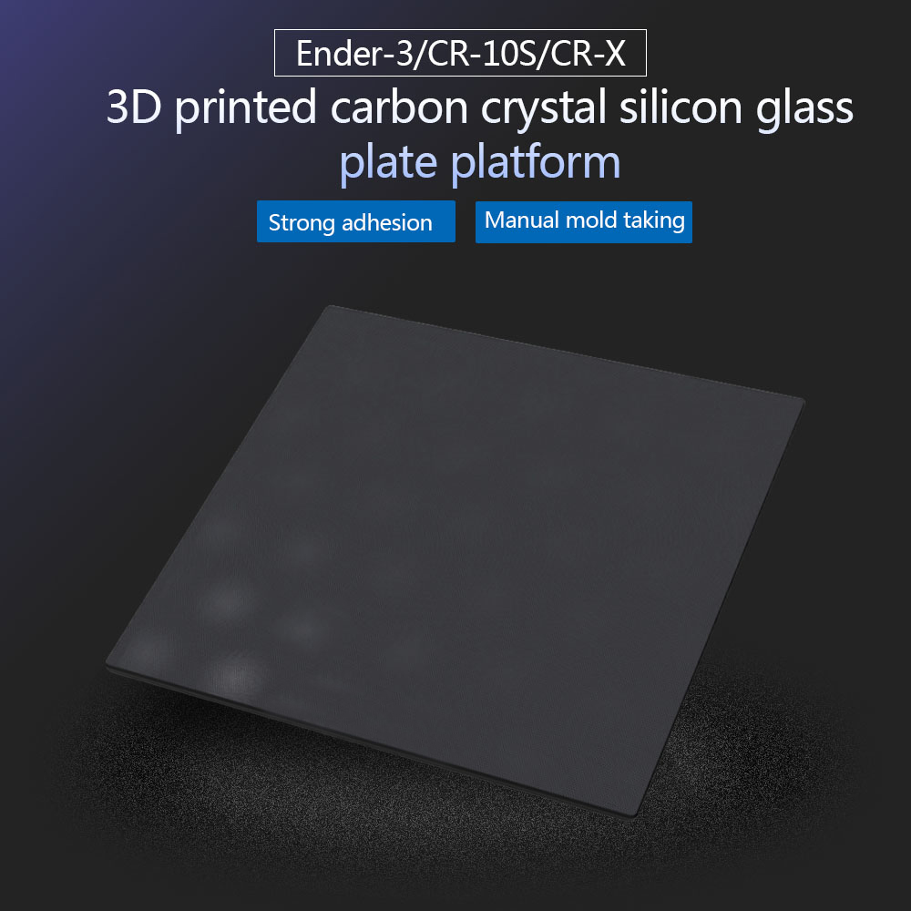 Silizium Kohlenstoff Glas Platten Brutstätte Bett 3D Drucker Zubehör Erhitzt Bett Bauen Oberfläche Plattform Für Ender 3 CR 10S X ANET A8