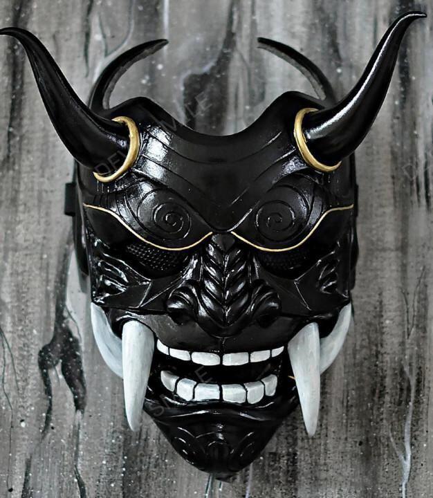 Gamporl Japan Prajna Masker Enge Fangs Demon Latex Masker Japanse Boeddhisme Hannya Maskerade Helm Masker Cosplay Props Accessoires: 2