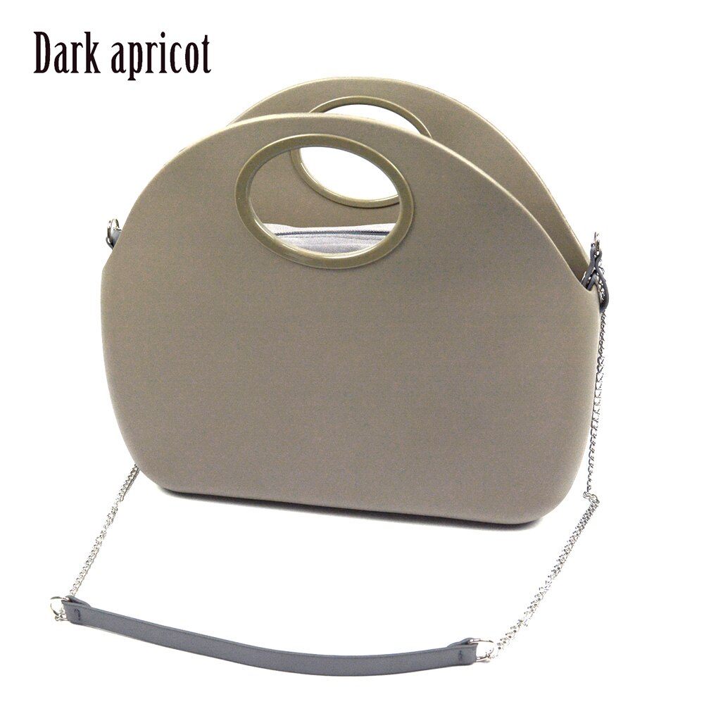 2019 novo saco o corpo da lua com bolso interno à prova dwaterproof água alça de corrente longa para as mulheres saco o lua clássico obag: dark apricot