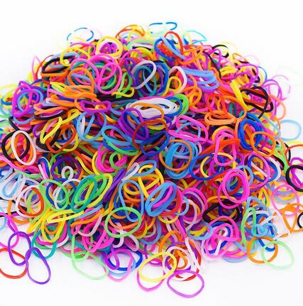 600 st leksaker gummiband armband för barn hår gummiväv band refill gummiband gör vävt armband gör det själv jul: Blandad färg