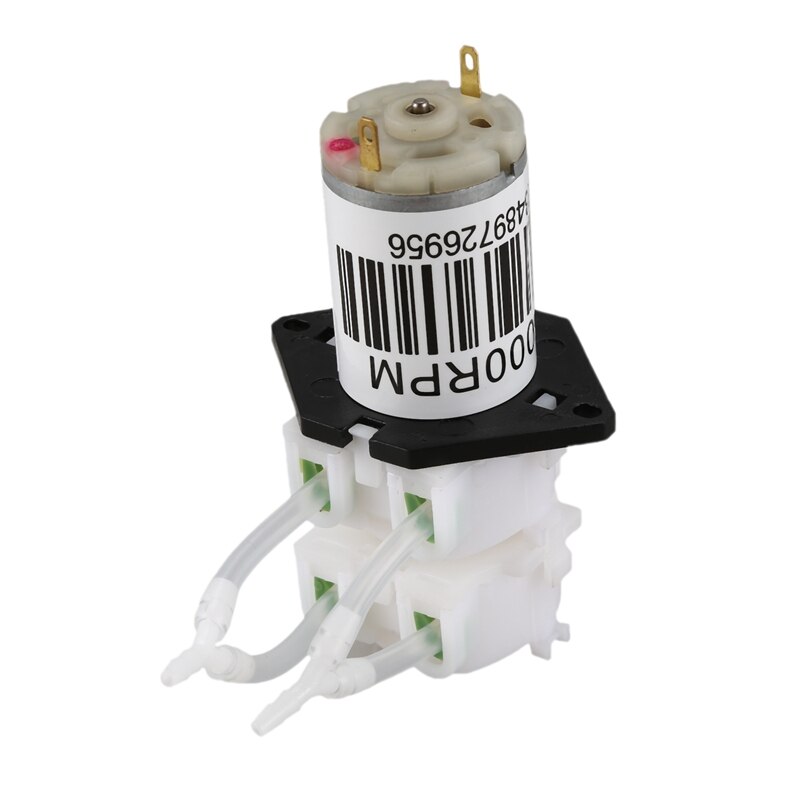 12V Double Head Peristaltic Pump Micro-Large Flow Circulation Pump Pump Quiet Small Pump Self-Priming Pump Hose Pump