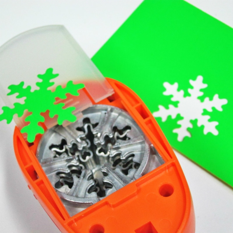 Snow Cutter Craft Punch Snowflake 2" Hole Puncher Scrapbook Scrapbooking Punched Paper Flowers Punches Children's Diy Embossers