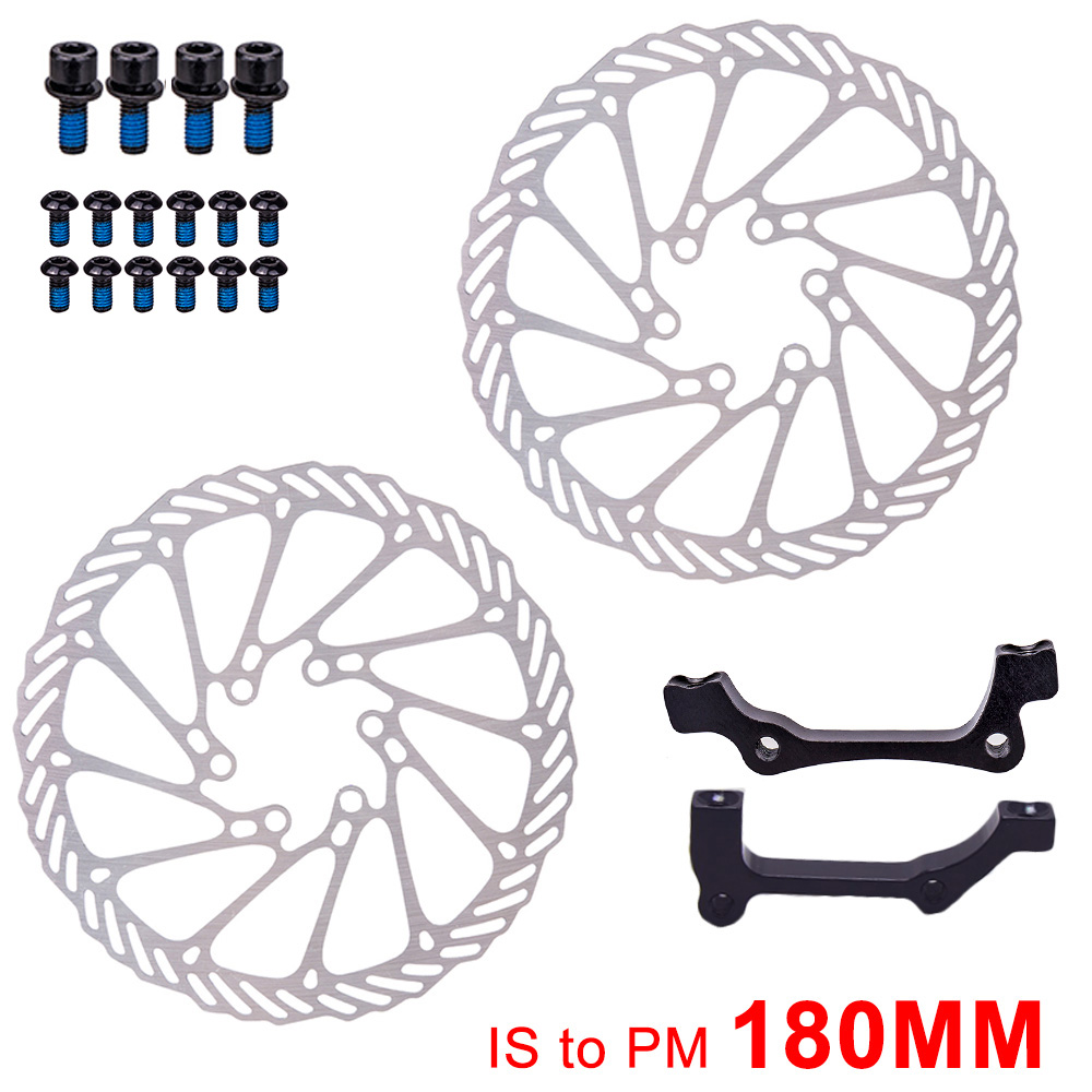 Ztto Mtb 4 Zuiger Fiets Hydraulische Schijfrem M840 Met Cooling Pads Olie Druk Racefiets Rotor Remklauwen Is Pm mount: IS-180mm Rotor 2pcs