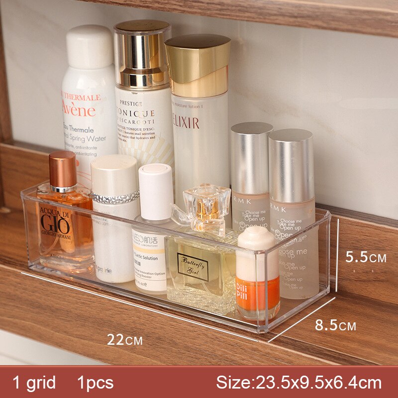 Aufbewahrungs-machen-hoch-Organizer für Kosmetik-Organizer, machen-hoch-Aufbewahrungsbox, Acryl, Lippenstift, Schmuck-Organizer, Aufbewahrung von machen-hoch-Pinseln: Bronze-