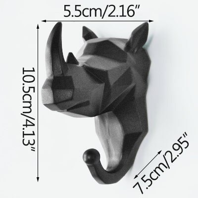 Dier Haak Sleutels Houder Muur Home Jas Hoed Rack Opknoping Herten Hoofd Jas Haak Nordic Creatieve Decoratieve Haak: 12