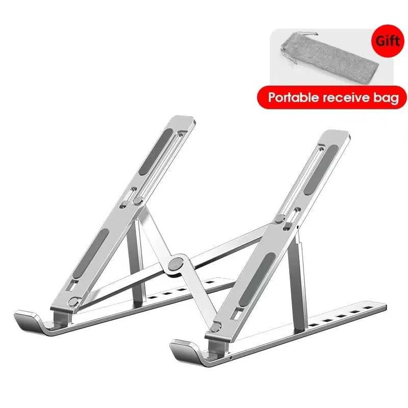 Soporte plegable para ordenador portátil, Base de soporte ajustable para portátil, soporte ABS para Macbook, portátil, accesorios para PC: Verde