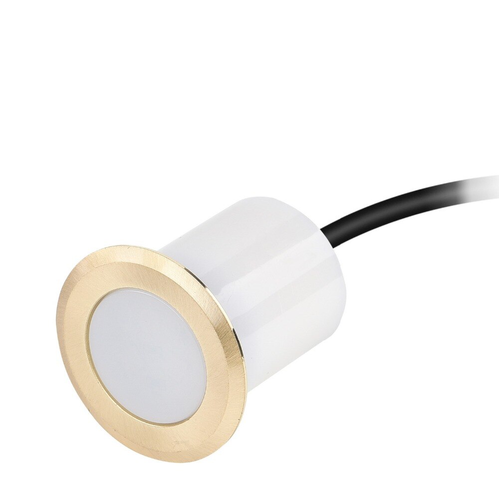 Aluminium pc guld og sølv i jord led lys udendørs 1.5w lampe havespot belysning  ip67 med indbygget armatur  f110