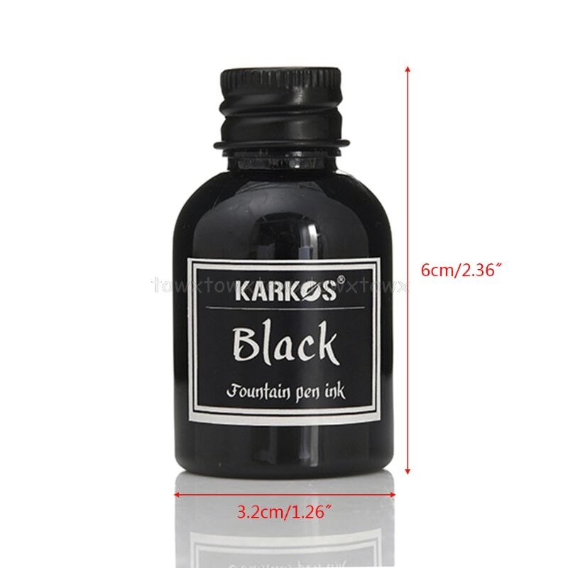 1 Bottle Pure Colorful 30ml Fountain Pen Ink Refilling Inks Stationery School N15 19