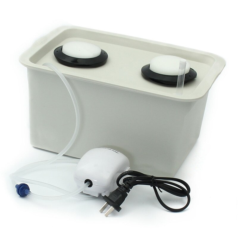 Système hydroponique de plantes, 220V, 2 trous, armoire de jardin intérieure, boîte de culture, Kit de bulles, Pots de jardin, jardinières, pépinière