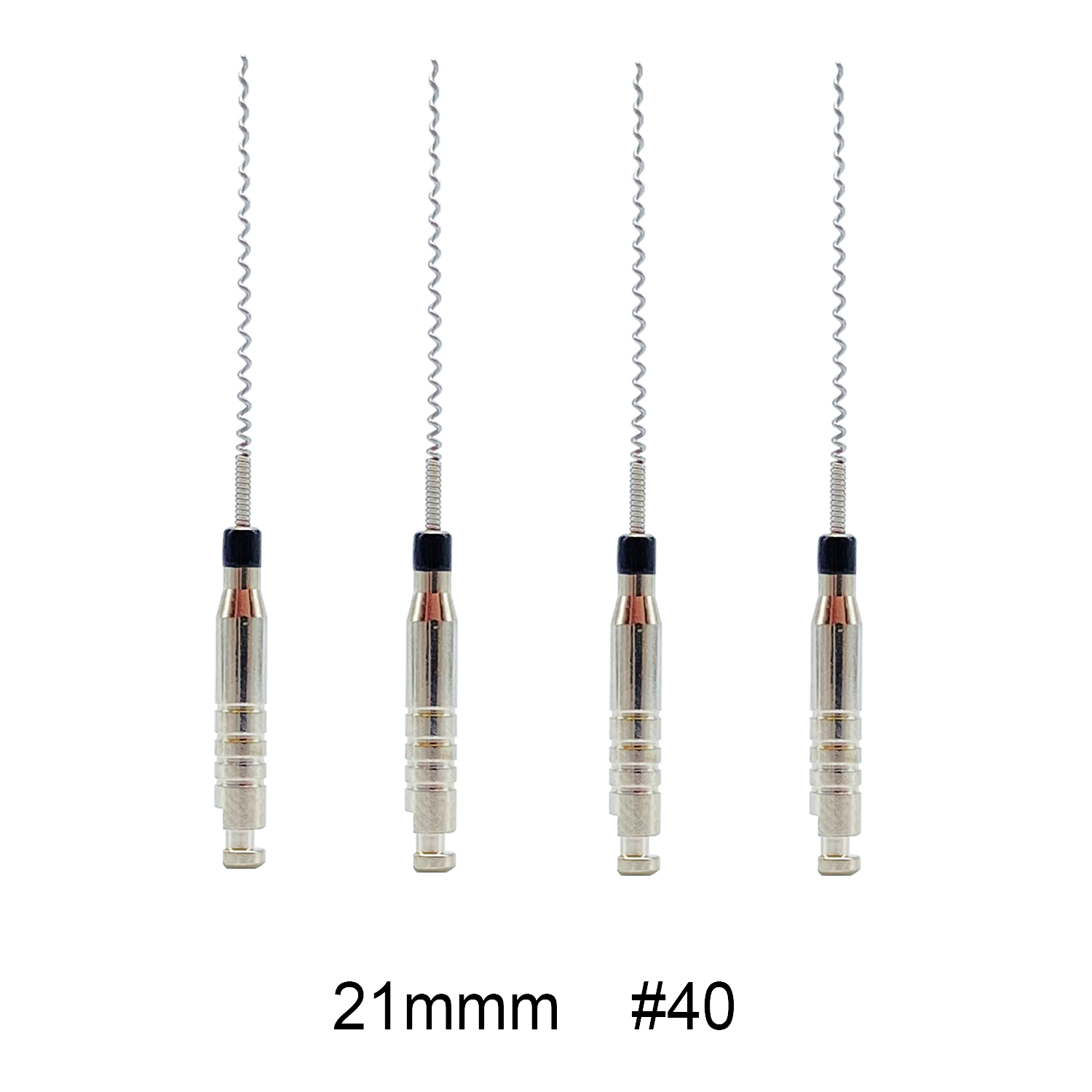 1 caja de soportes de pasta Dental, relleno de raíces Lentulo 21mm 25mm surtido # 25-40 Limas de endodoncia Instrumentos dentales Canal Espiral: Plata