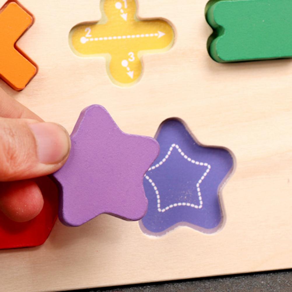 Baby Early Education Intelligence Development Alphabet ABC Numbers Wooden Puzzles Board Educational Children Toy Learning