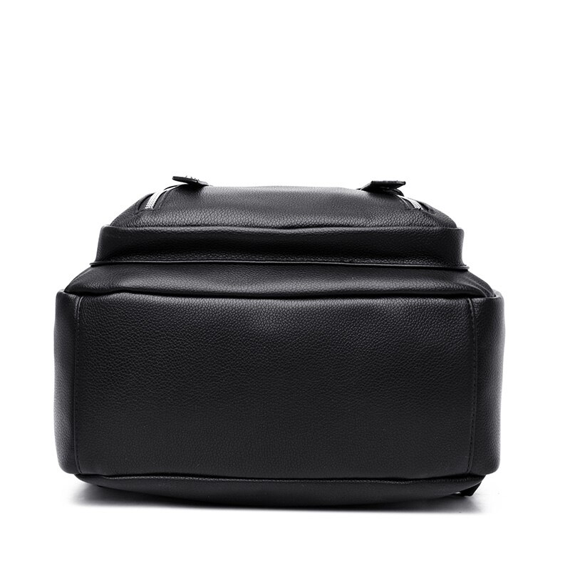Preppy Stijl Pure Kleur Rugzak Voor Vrouwen Waterdichte Pu Lederen Grote Packbag Vrouwelijke Elegante Trendy Bagpack Sac A Main