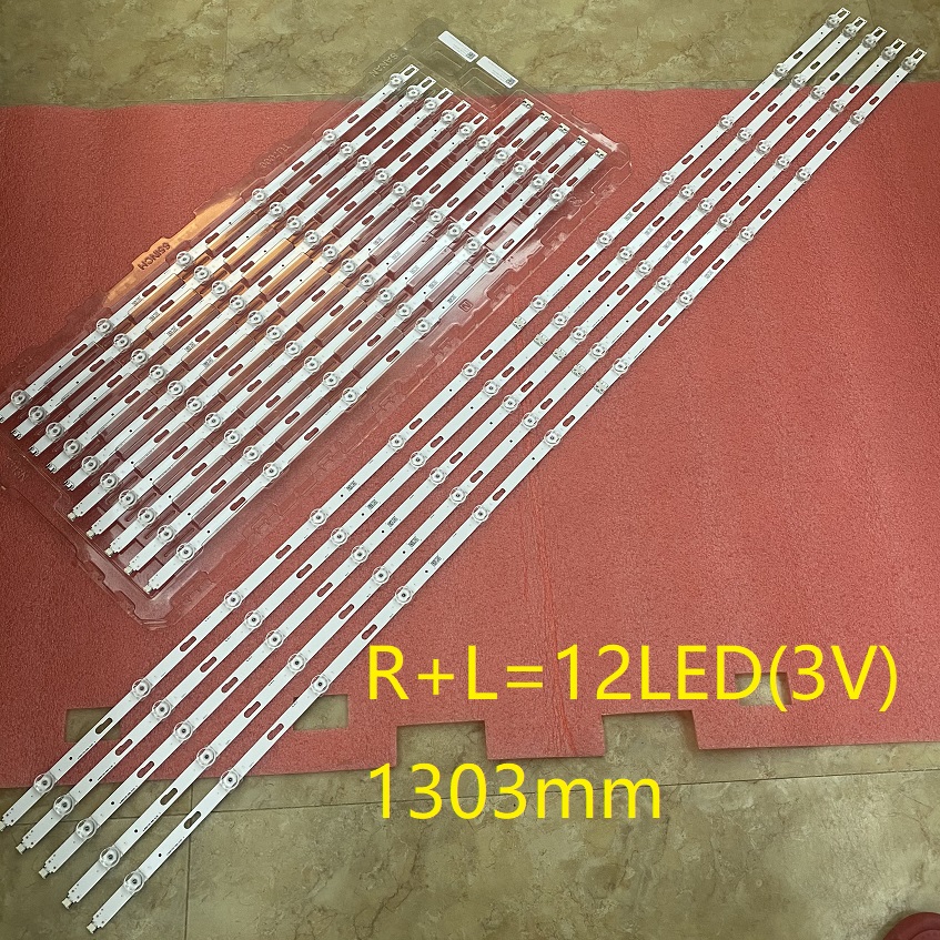 LED Strip (10) Voor Samsung UE65TU7125K UN65TU8200 UE65TU7105K UN65TU8000 UE65TU8000 UE65TU7000 BN96-50313A 50314A SVC650AG6_R L
