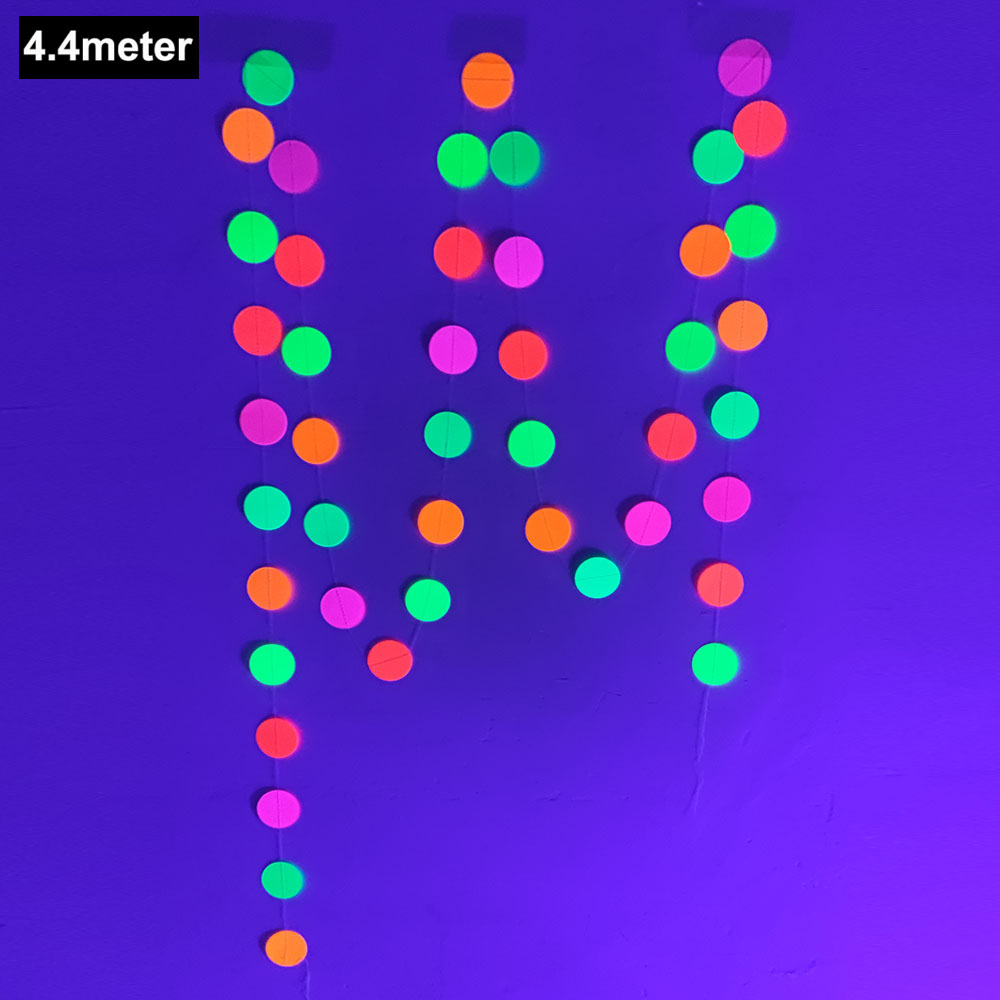 Decorações de bolo de festa de néon brilhante, banner de feliz aniversário, topper de bolo que brilha no uv, luz preta, suprimentos de festa reativos, aniversário de néon: MULTI