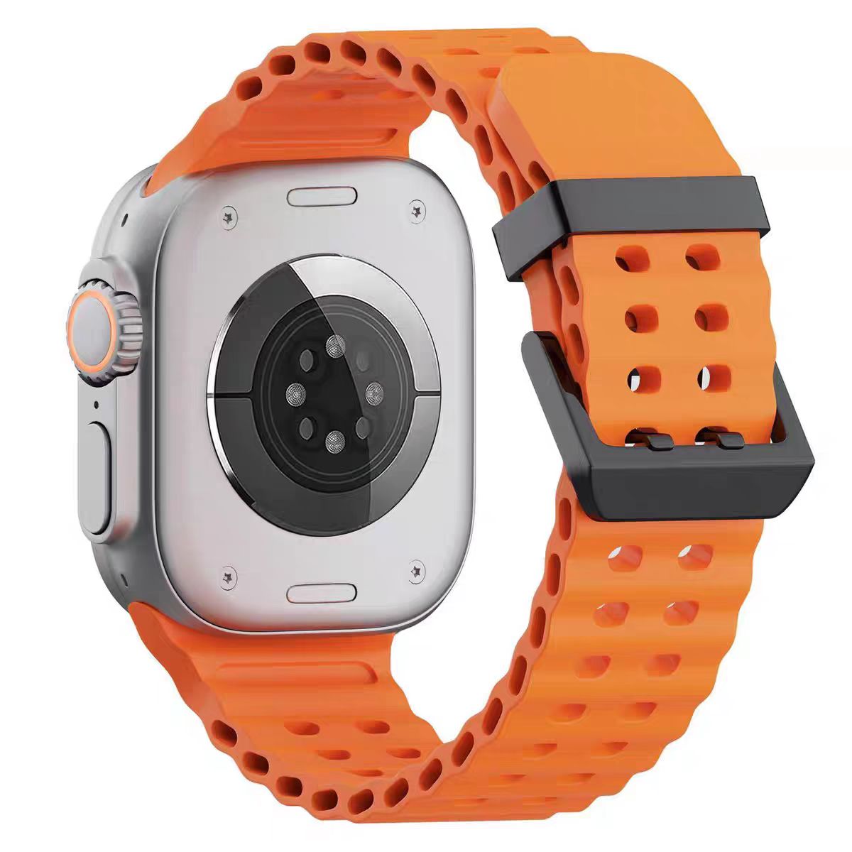 Ocean siliconen band voor Apple Watch Ultra 2 49 mm/10 46 mm 45 mm 44 mm sporthorlogeband armband Correa iWatch serie 9 8 7 6 5 4 SE