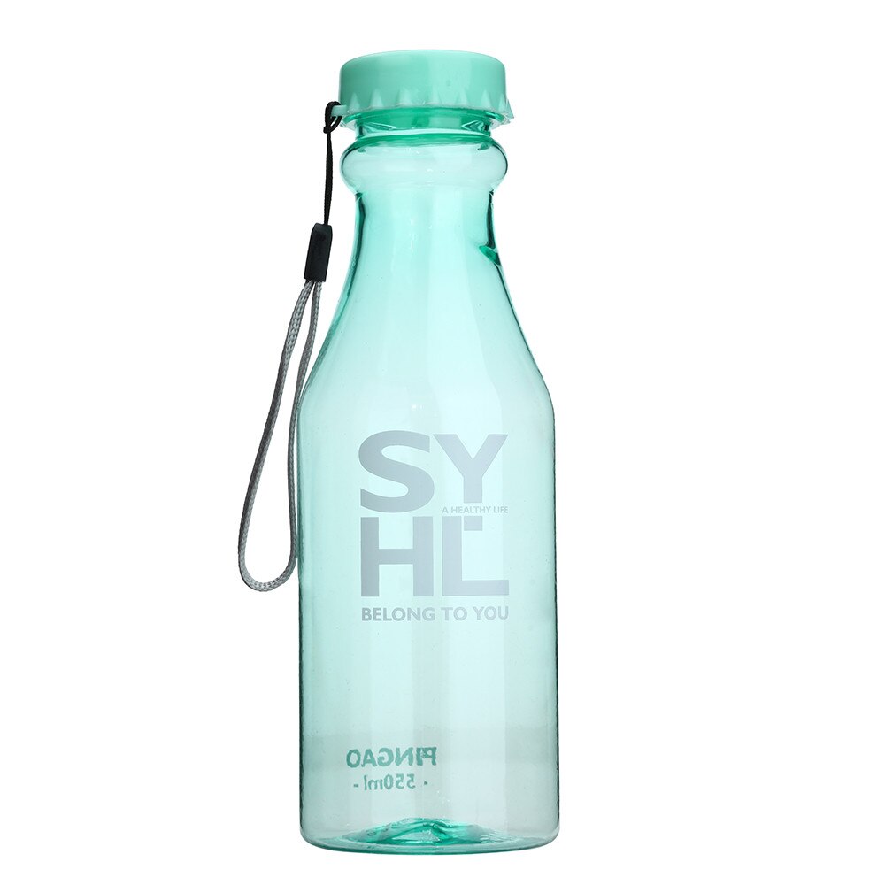 20% wasser flasche Unzerbrechlich draussen Sport Reise Tragbaren Leck-beweis Radfahren Camping Wasser 550ML Zubehör: Grün 