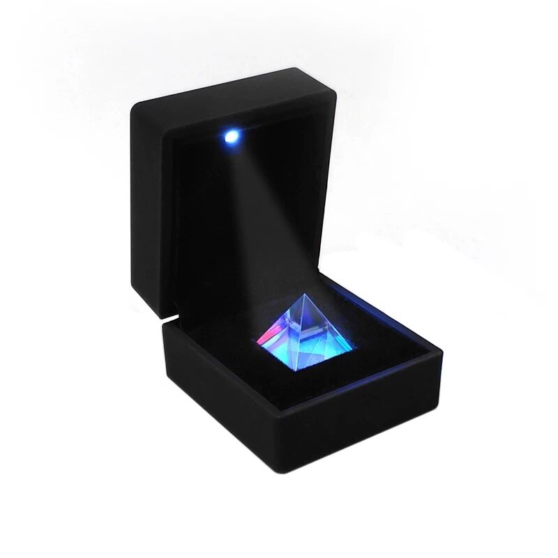Optikk x-kubesett prisme tredelt pyramide til fotografering se på regnbueprismet 20 x 20mm student optisk eksperiment