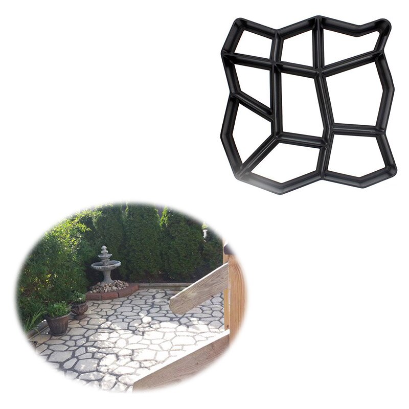 Walk Maker Reusable Concrete Path Maker Molds Stepping Stone Paver DIY Paving Moulds For Lawn Patio Yard Garden