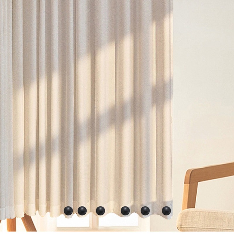 1/4/6 stuks Sterke Magnetische Gordijnen Gewicht Magneet Gesp Winddicht Douchegordijnen Anti Drijvende Balkon Doek Koelkast Magneet