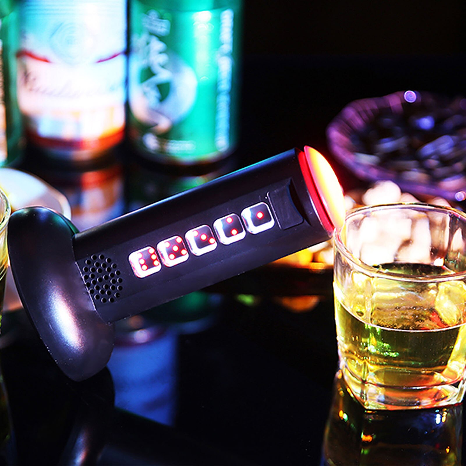 Electronic Dice Cup Games With LED Display Pub Bar Family Party Entertainment Game Toys For Travel (without Battery)