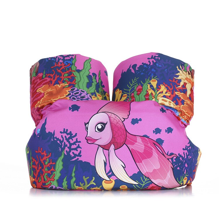 Sommer Bad Spielzeug Cartoon Einhorn Leben Jacke Sicherheit Weste Puddle Krabben Delphin Flamingo Bär Panda Hai Schwimmen Fisch für Kid baby: pinkFish