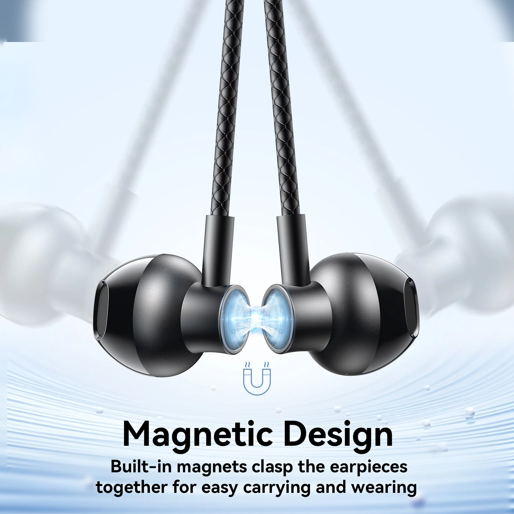 Joyroom Bluetooth Earphones Wireless Headphones Magnetic Sport Neckband Neck-hanging Earbuds Wireless Blutooth Headset with Mic