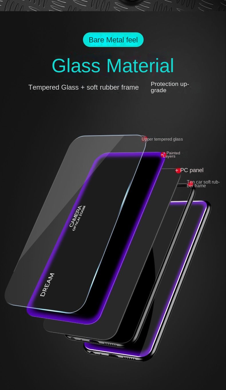 Voor OPPO Realme 14 Pro Plus Case Hard Gehard Glas Gradiënt Beschermende Cover Case Voor Realme 14 Pro PLus Volledige Cover Shell