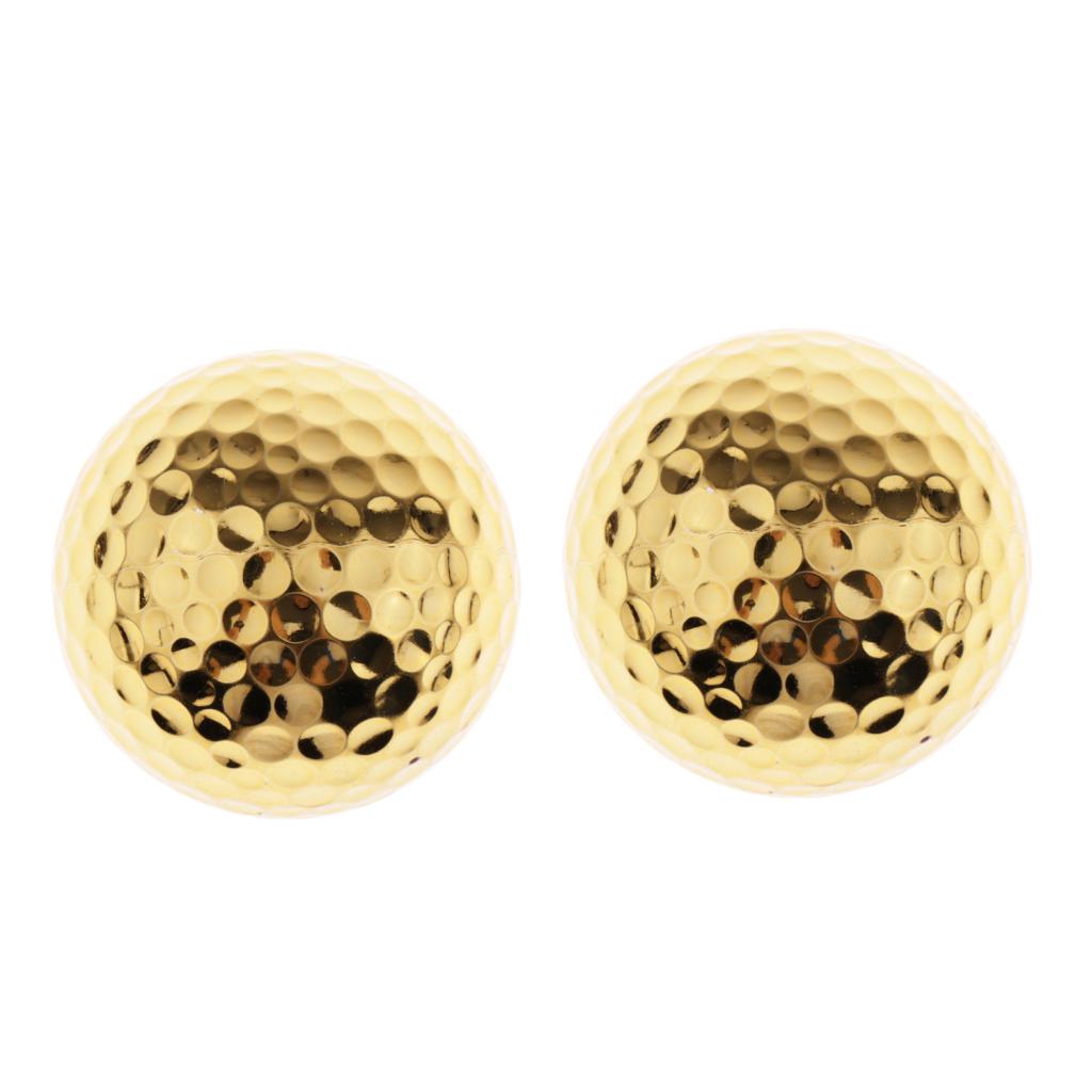 2pcs Durable Lightweight Rubber Dual-Layer Golf Ball for Match Practice Play Golfer Club Prizes Giveaways