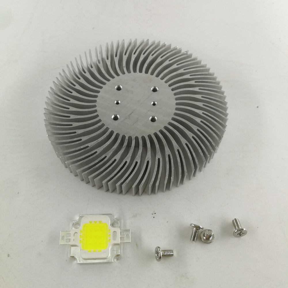 Round LED Heatsink Radiator Aluminum 10W Heat Sink Radiator for Household Lamp Radiator Replaceable