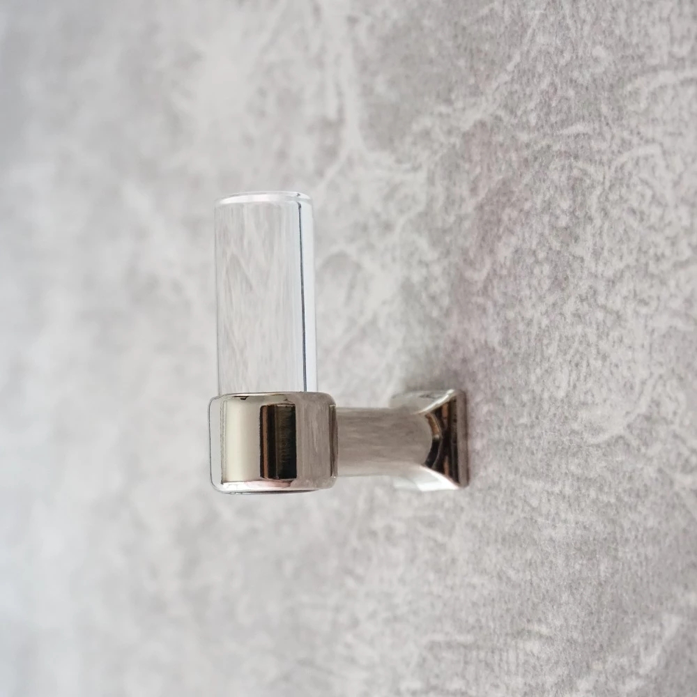 Transparente Acryl Zauberstab Kleider haken Gold Silber Schlecht Hardware- moderne Schrank griffe Türgriffe Kleider haken KleiderbüGel