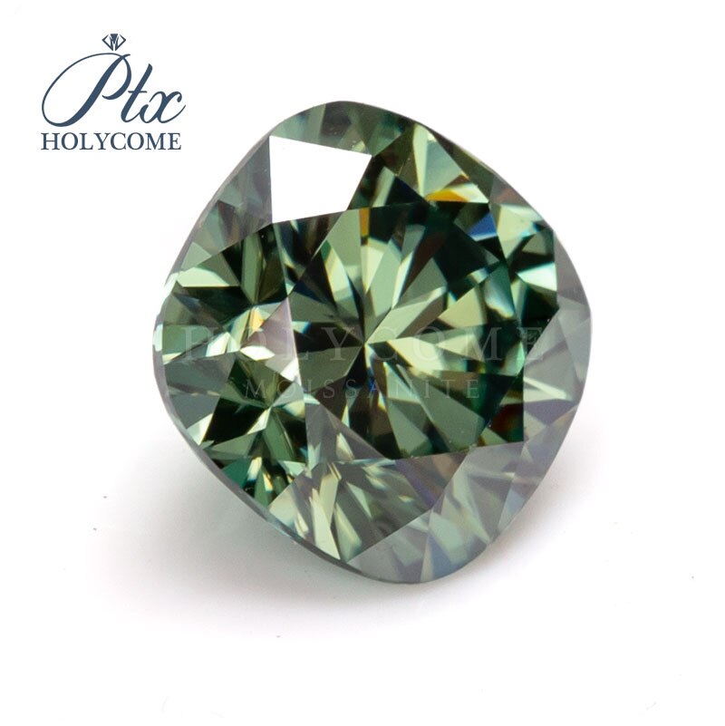 5.5 x 5.5mm kussen geslepen groene moissanite edelsteen vvs 1 2020 nieuws accepteren groothandel top voor sieraden maken gratis snijwerk